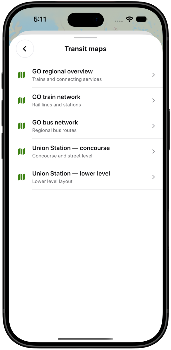 Transit maps library